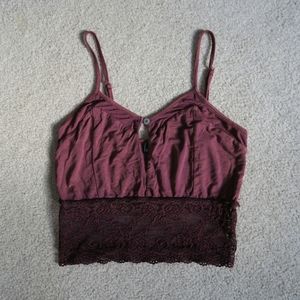 Cropped Lace Cami
